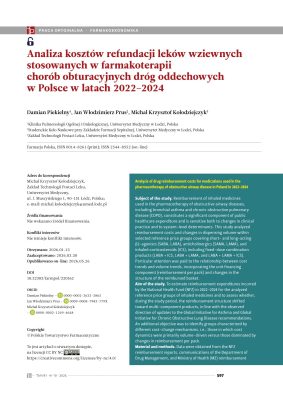 Publikacja naukowa z udziałem pracowników Zakładu Technologii Postaci Leku oraz studenta kierunku Farmacja